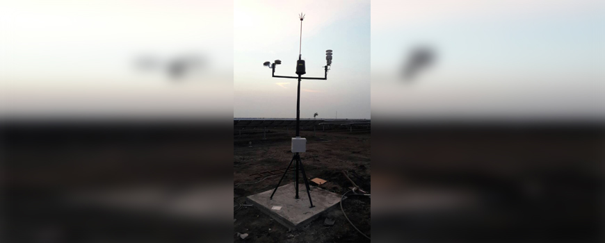 Weather Monitoring Station for Solar Power, Global Horizontal Pyranometer, Wind Speed and Direction Sensor, Barometric Pressure Sensor, Data Logger, Lightening Arrestor Software